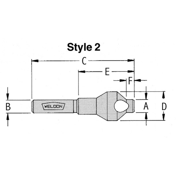 7/16"x29/64" 82 Degree Piloted Countersink